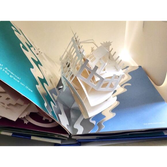POP-UP BOOK-ROBERT SABUDA-AMERICAN THE BEAUTIFUL-Hand Cut Pop-Ups-Hard Back - Picture 4 of 6
